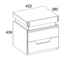 Прикроватная тумба Torino 2S