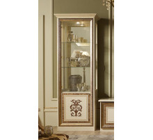 Шкаф-витрина однодверный Анита (бежевый глянец)