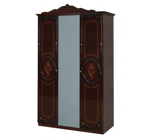 Трехстворчатый шкаф для одежды Роза (могано) Трехстворчатый шкаф для одежды Роза (могано)