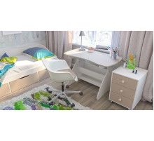 Детская прикроватная тумба с ящиками Комби МН-211-04 капучино