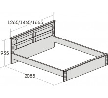 Двуспальная кровать Элана
