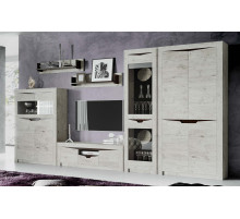 Шкаф-витрина Соренто двухдверный дуб бонифаций Шкаф-витрина Соренто двухдверный дуб бонифаций