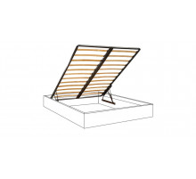 Двуспальная кровать с подъемным механизмом Амели АМКР140-2 с мягкой спинкой (дуб)